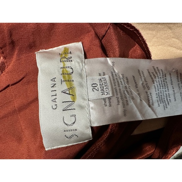 Chic Satin Rust Maxi Dress - Picture 8 of 10